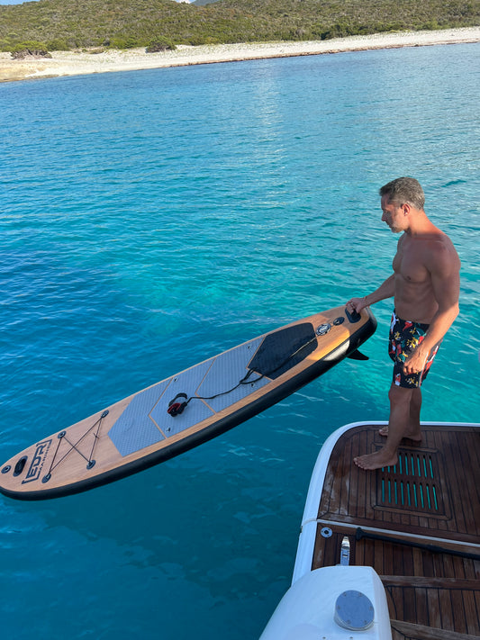 MARINE WOOD - SUP colore teak con predisposizione seggiolino