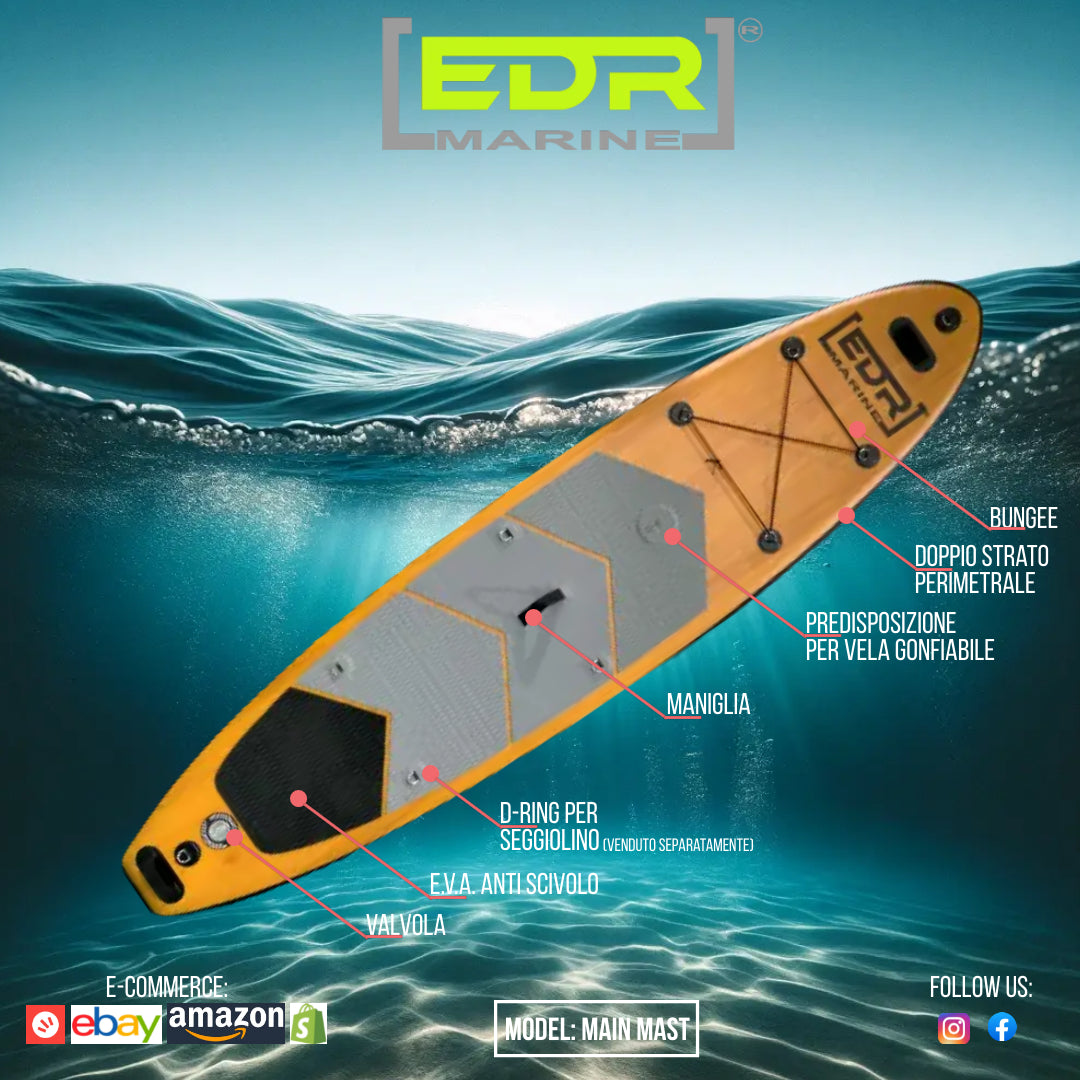 MAIN MAST - SUP Convertibile in windsurf